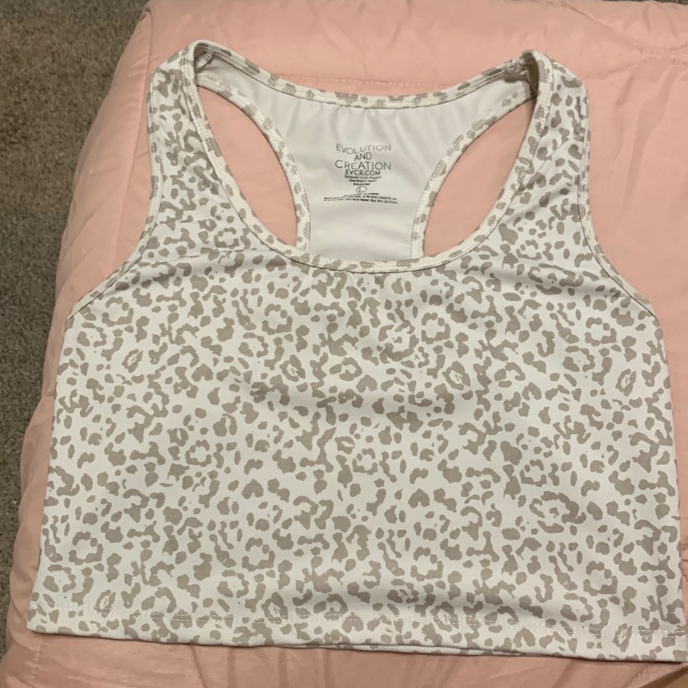 Large Cheetah print crop top